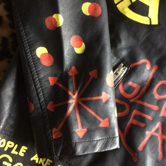 Punk Pleather Motorcycle Jacket - Picture 7 of 7